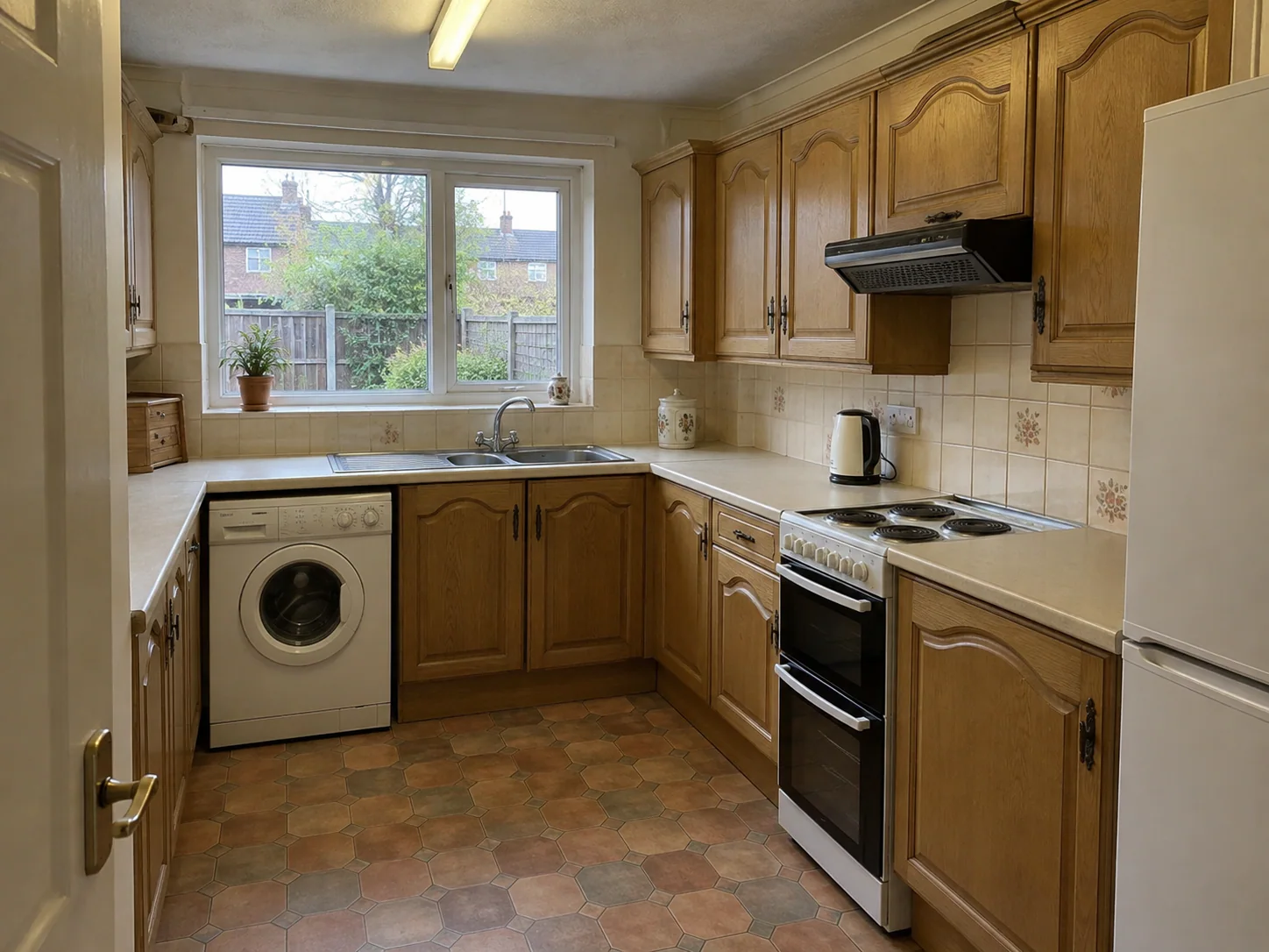 Kitchen replacement, Thornton Heath: Dated 1990s kitchen with tired units
