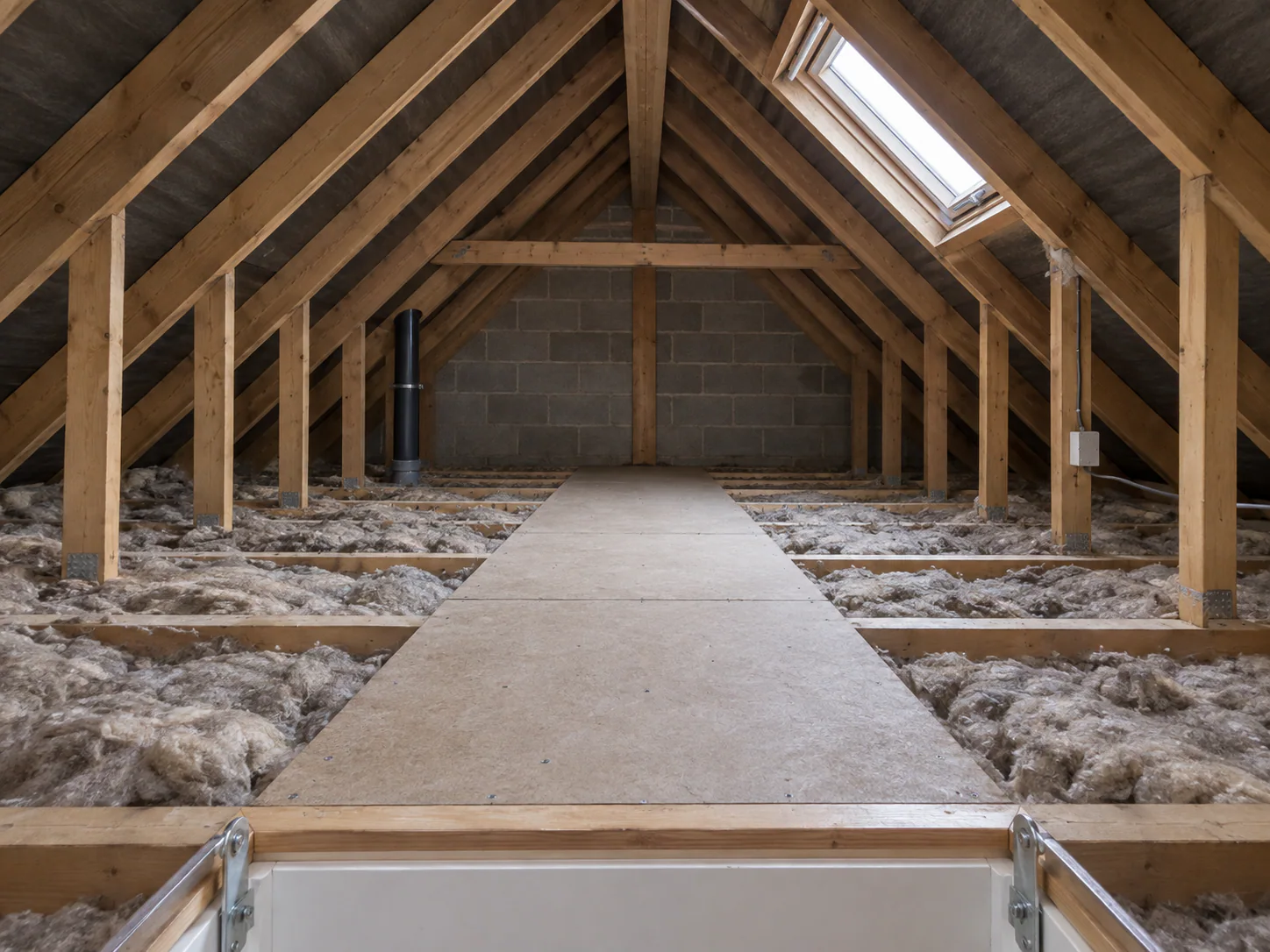 Loft conversion, Norbury: Unused loft space